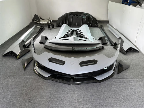 SVJ Style Half Dry Carbon Fiber Full Body Kit For Lamborghini LP700-4