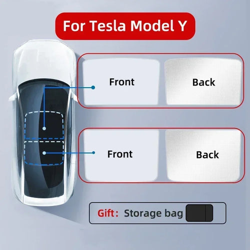 Sun Shades For Tesla Model 3+ Highland 2024 Y 2021-2023 Ice Cloth