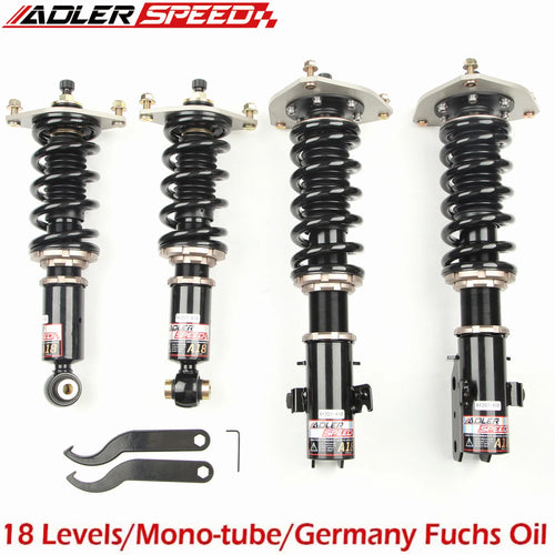 ADLERSPEED 18 Level Adjust Coilovers Shocks Struts Suspension Kit For