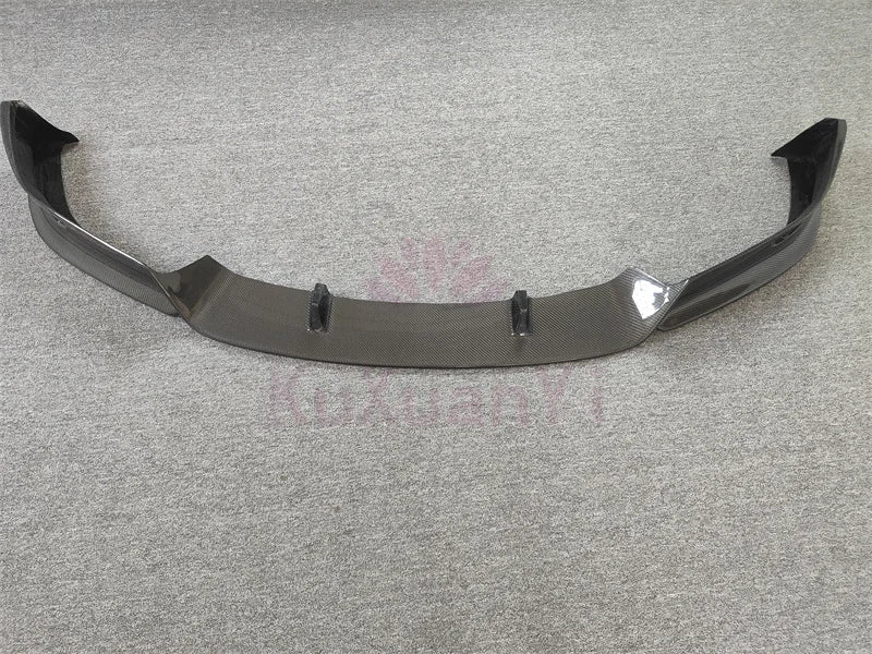 RZ style 3K carbon fiber front bumper edge for Tesla Model X wide body