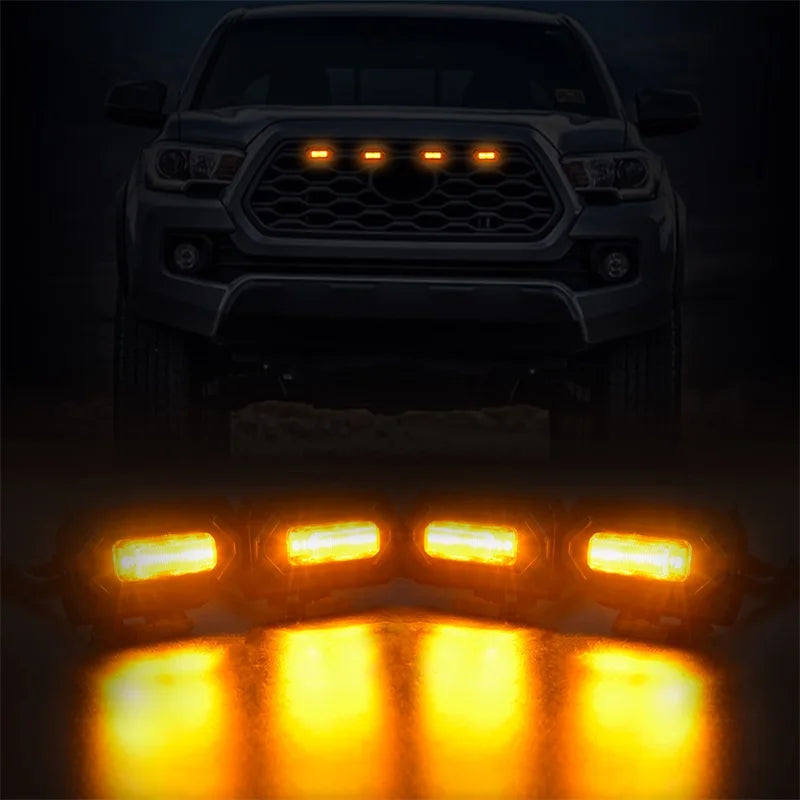 4 Pcs For Tacoma Grill Lights Raptor Off Road Sport 2020 2021 For