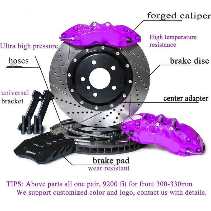 9200 Carbon 4 Pot Brake Calipers High Performance 4 Piston Brakes