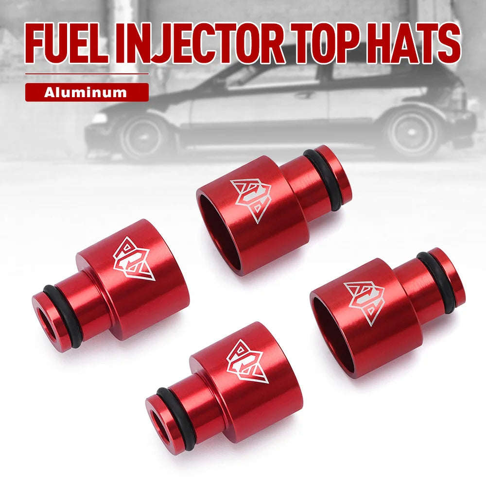 4pcs Fuel Injector Hat Fuel Nozzle Modified Auto Parts Nozzle Adapter