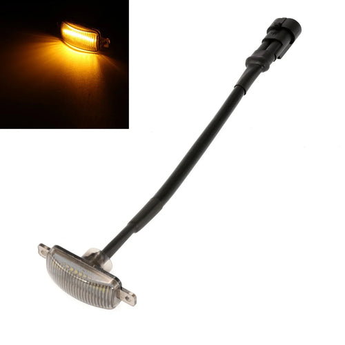 Universal Car Front Grille Light Smoked Amber White 12LED Grill Lamp