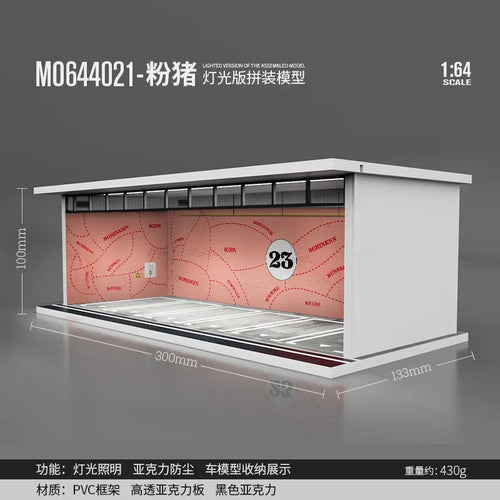 TimeMicro&MoreArt 1:64 Parking lot model scene 1:64 simulation alloy