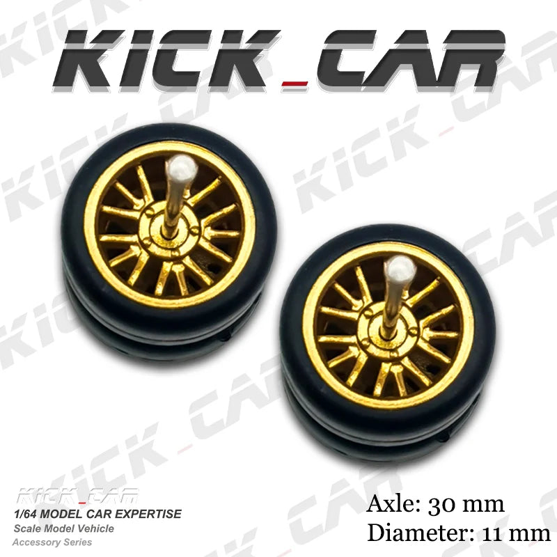 1/64  ABS Wheels Diameter 10.8mm Tyre for Diecast Model Car Basic