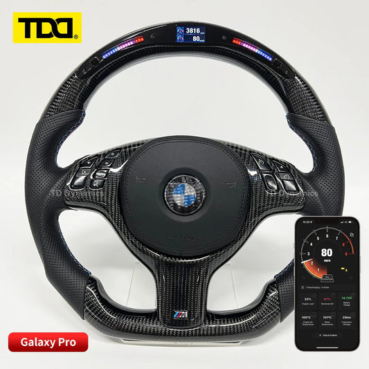 TDD Carbon Fiber customized smart Galaxy pro LED Steering Wheel for