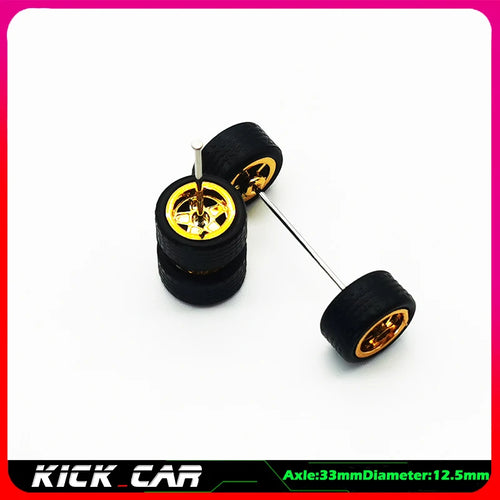 1/64 Model Car Wheels With Rubber Tires 1 Set(4pcs)  ABS Basic