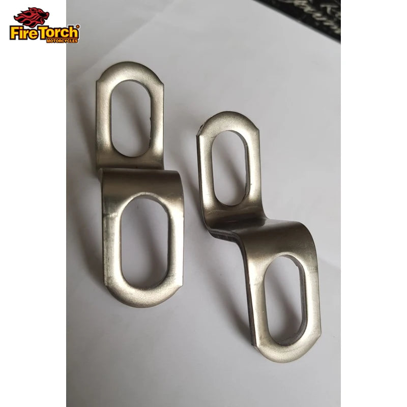 1Pcs Stainless Steel Universal Motorcycle Exhaust Pipe Bracket Fixed