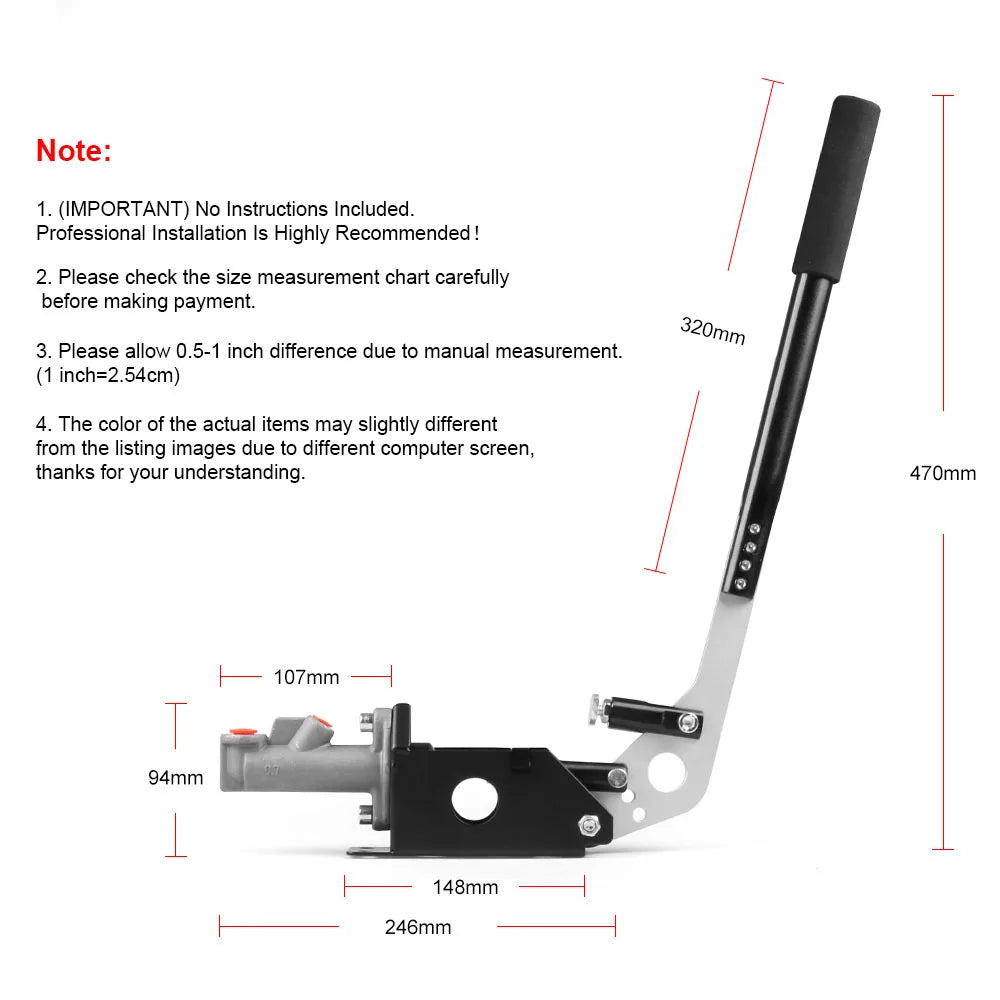 Universal Hand Brake Aluminum Hydraulic Drift E Brake Racing Parking