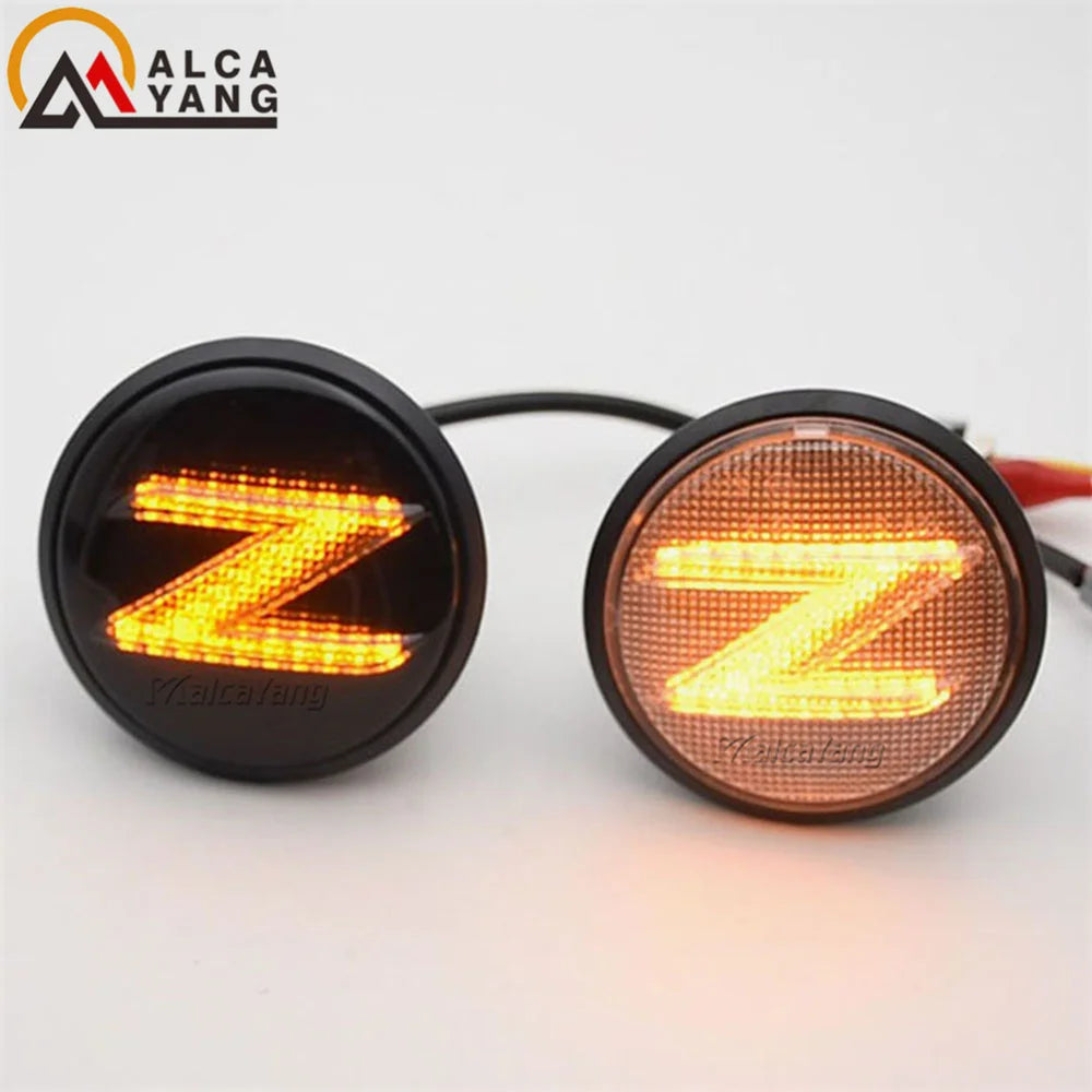 2X Led Dynamic Z Logo Side Marker Light Signal Sequential Blinker