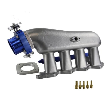 Upgrade Intake Manifold +80mm Throttle Body+Fuel Rail Fits For  4G63T