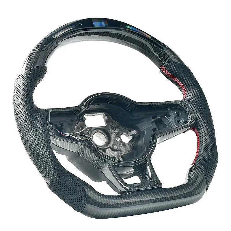 Real Carbon Fiber Steering Wheel For Volkswagen VW Golf MK7 GTI R GTE