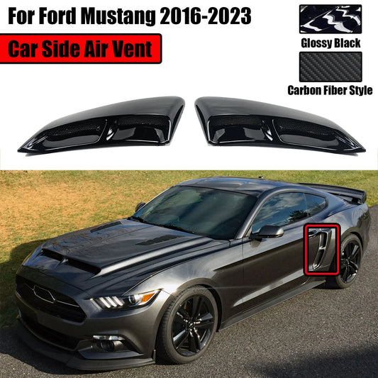 2PCS For Ford Mustang 2016-2023 Car Side Air Vents Rear Fender Outlet