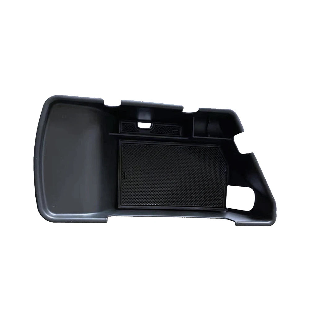 1pcs Car Center Console Organizer Tray  Black Plastic Armrest Storage