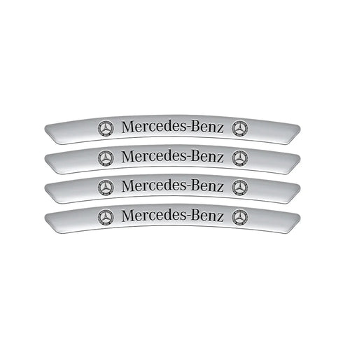 4Pcs Car Styling Wheel Rim Aluminum Logo Sticker For Mercedes benz A B