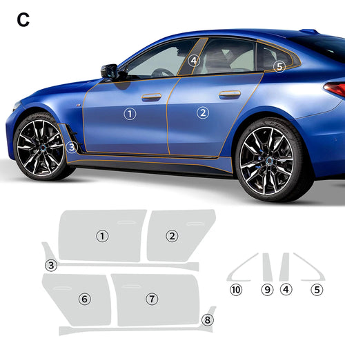 TPU Pre-Cut PPF Protection Film for BMW i4 G26 2022 2023 Car Clear