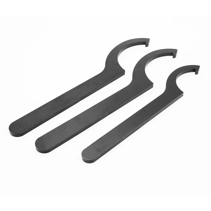 3Pcs Spanner Wrench Set Coilover Adjustment Tool Hook C Steel Shock