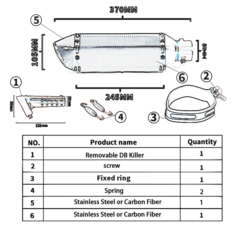 Slip On For Zontes ZT125 U1 G1 Z1 Z2 2021 2022 Full Motorcycle Exhaust