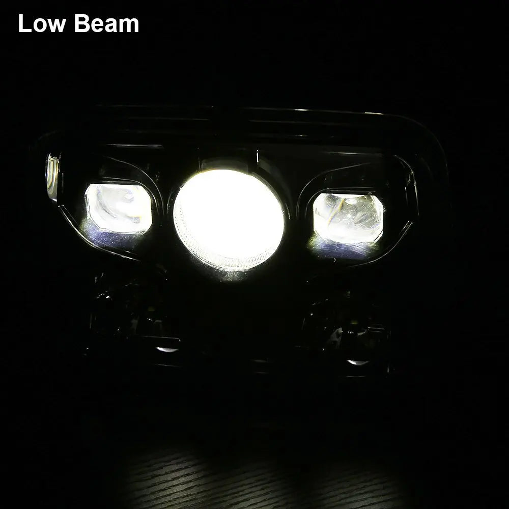 2PCS 7x6" 5x7 Inch Rectangular Sealed Beam LED Headlight With DRL For