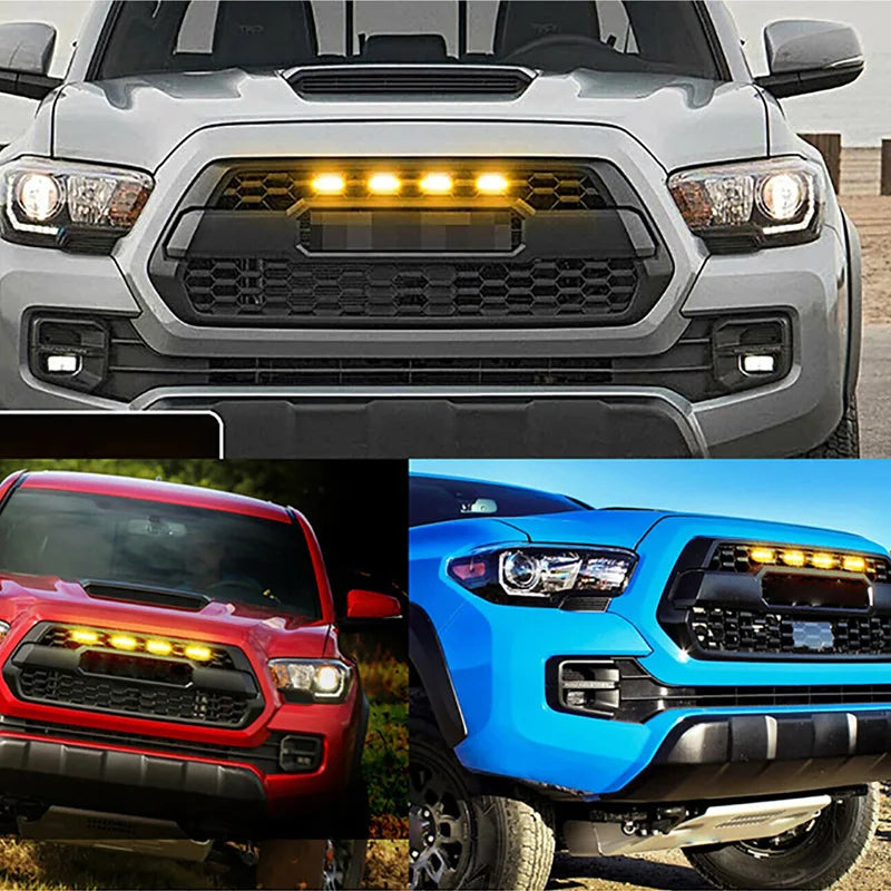 Universal LED Lights Car Accessories Modification Front Grille