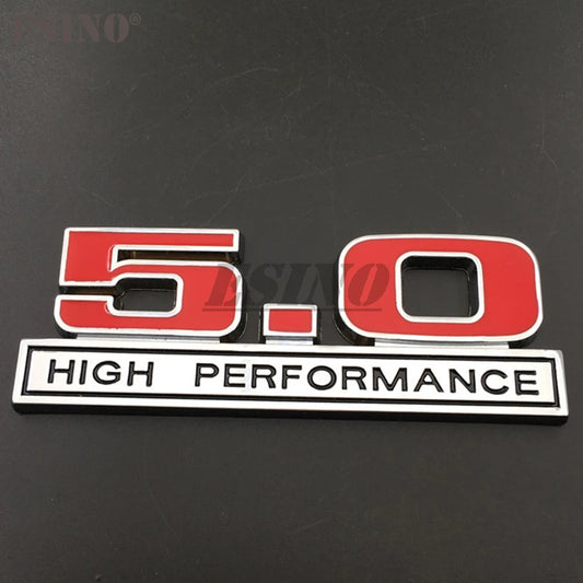 3D 5.0 Car Trunk Zinc Alloy Badge Emblem Car Rear Body Tailgate Fender