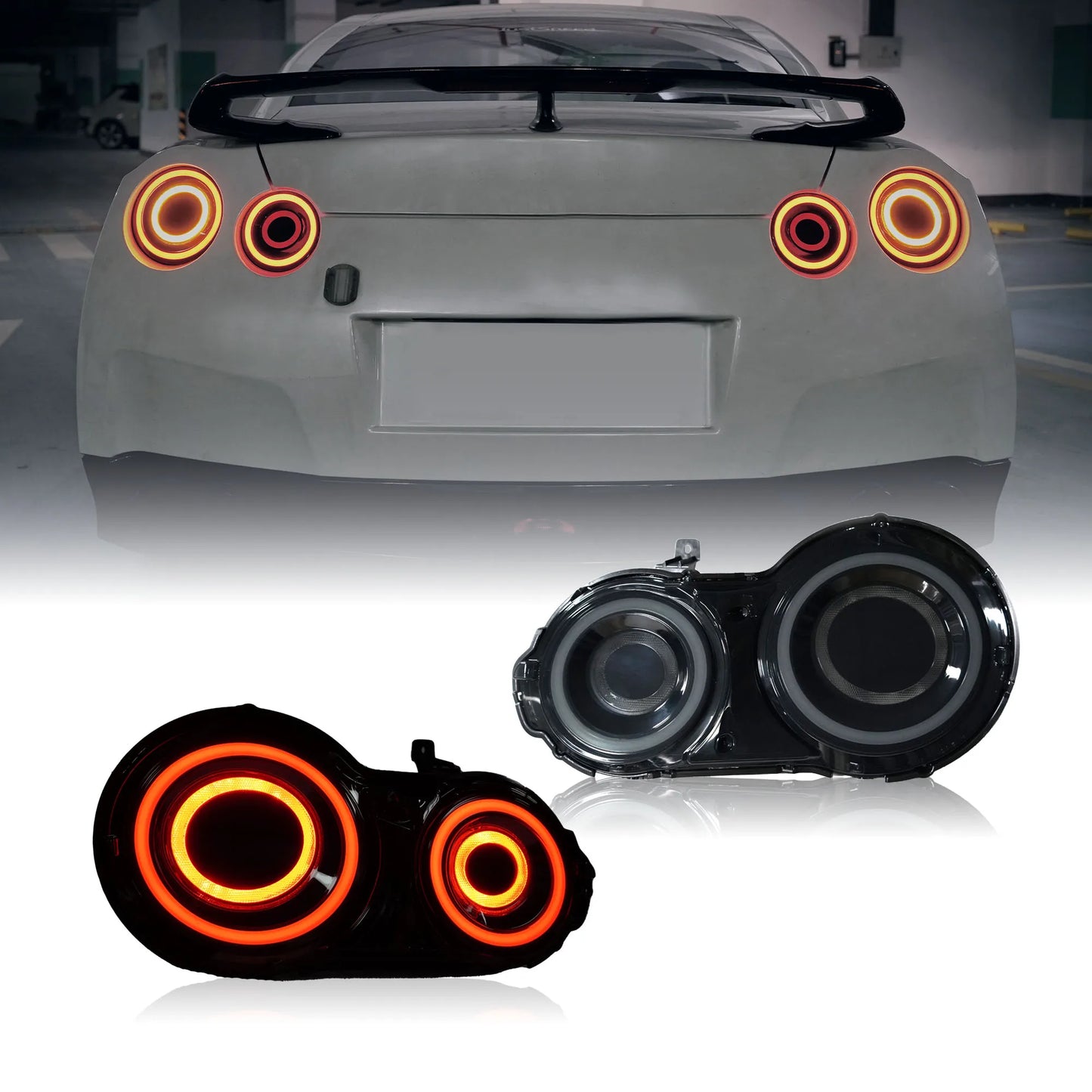 Stop light For Nissan R35 GTR GT-R 2007-2019 Rear Bumper Modified Tail