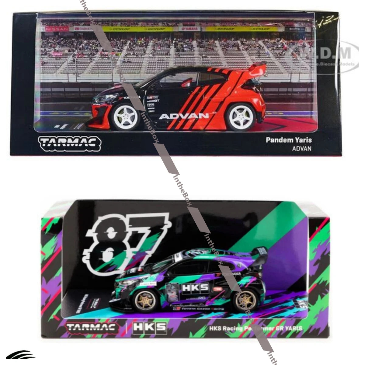 Tarmac Works 1:43 HKS Racing Performer GR YARIS ADVAN Diecast scale