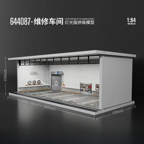 TimeMicro&MoreArt 1:64 Parking lot model scene 1:64 simulation alloy