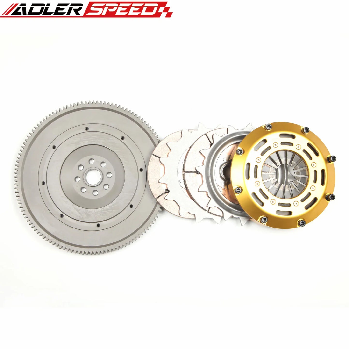 ADLERSPEED Race Clutch Twin Disc Kit For Subaru WRX STI Impreza EJ25 6