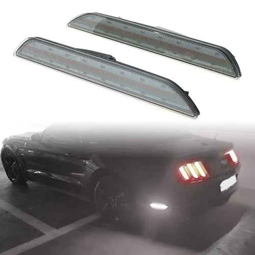 2Pcs Car LED Rear Bumper Side Marker Lights Red Sidemarker Blinker