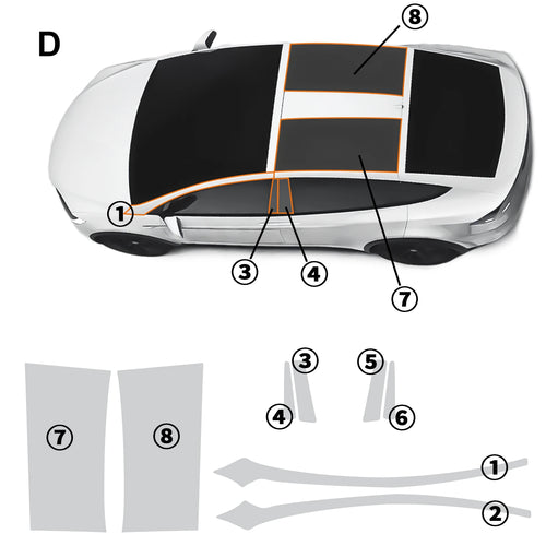 TPU Car Bumper Paint Protection Film for Tesla Model X 2016-2021 2022