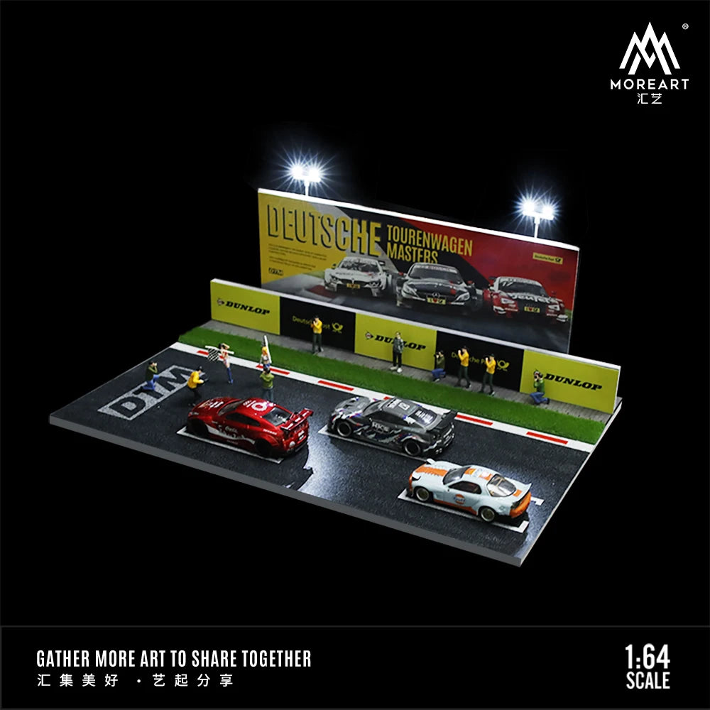 Timemicro+MoreArt 1:64 DTM German Touring Car Masters assembly scene-