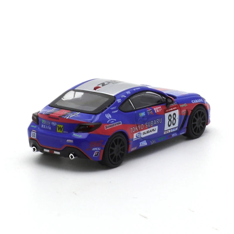 XCARTOYS POPRACE 1/64 Subaru BRZ-TOKYO SUBARU Car Alloy Toys Motor