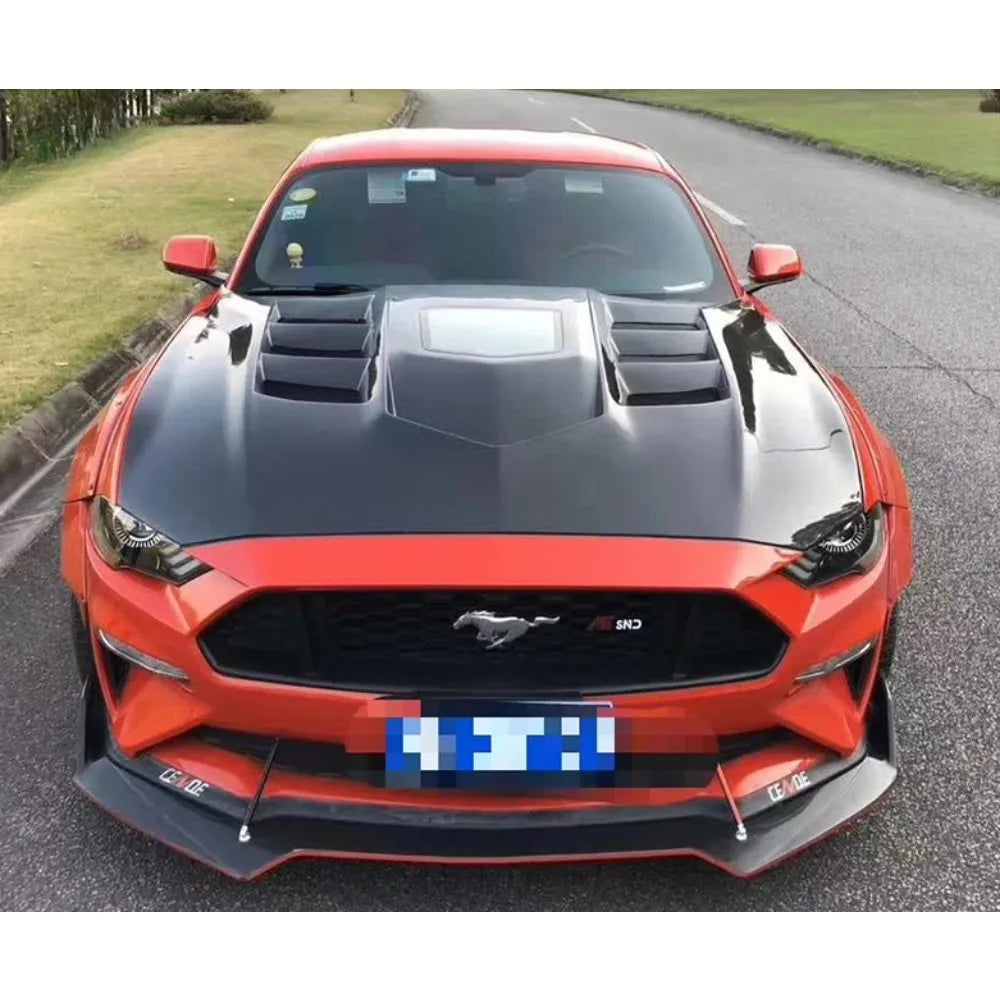 Suitable for Ford Mustang 2015-2017 Carbon Fiber Transparent Hood,