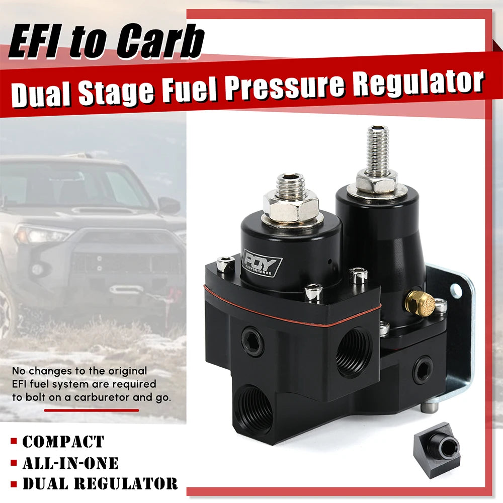 LIZHI - EFI to Carb Dual Stage Adjustable Fuel Pressure Regulator Kit