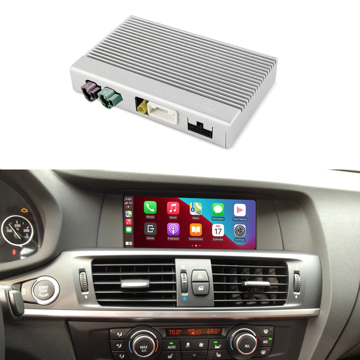 Road Top Head Unit Retrofit with Wireless Carplay Module  CIC System