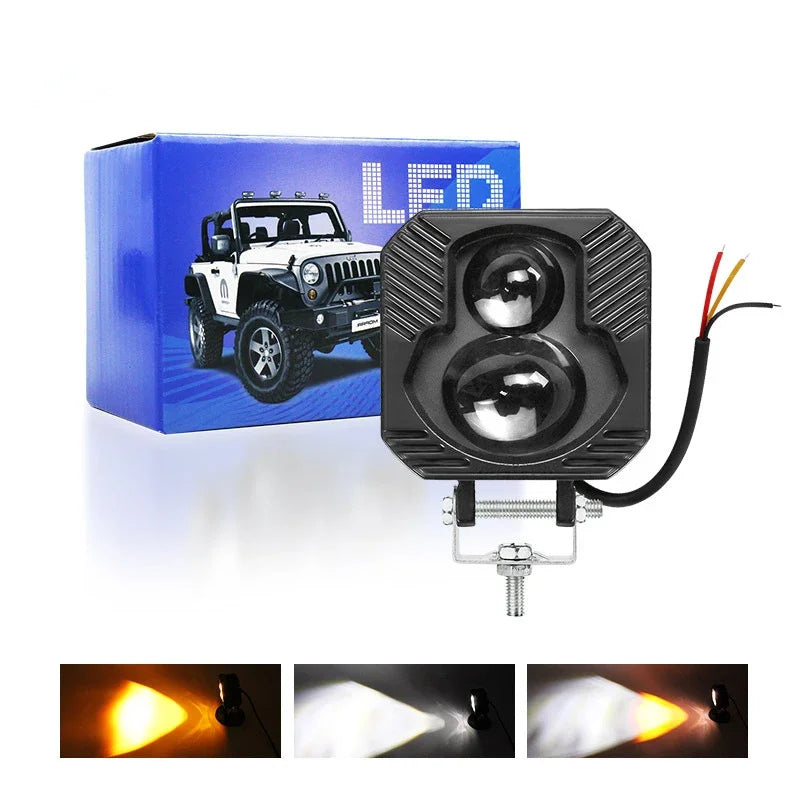 12-90V Automotive LED Spotlight Off Road Vehicle Spotlight High Power