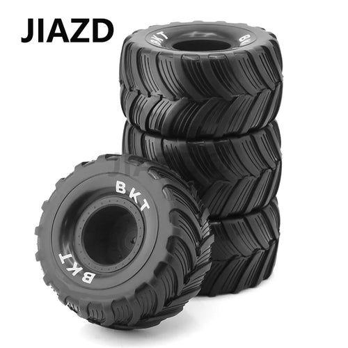 4pcs 100mm 1/10 Monster Truck Buggy Tires Wheel 12mm Hex for 1/18 Losi