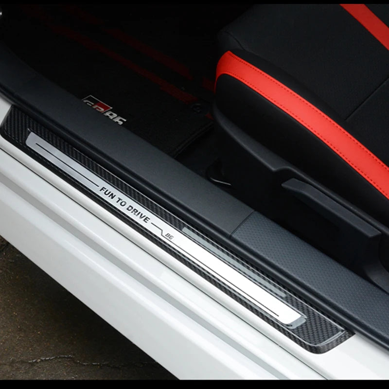 tantan Carbon Fiber Interior Accessories Replacement Threshold Door