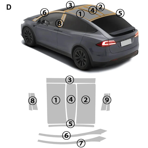 TPU Car Bumper Paint Protection Film for Tesla Model X 2016-2021 2022