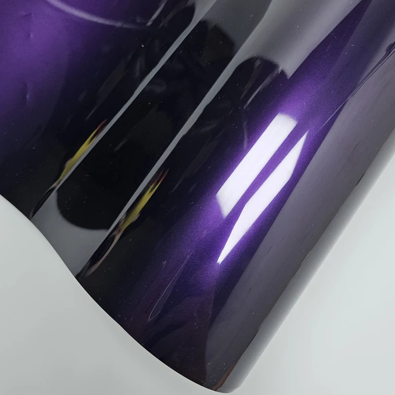 152cmx2m/5m/18m High Glossy Metallic Midnight Purple Adhesive Vinyl