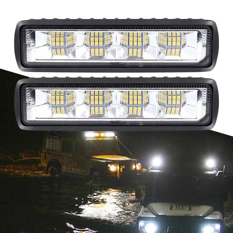 18W Car Working Light Bar 6LED Car Lights LED Lamp Beads Auto