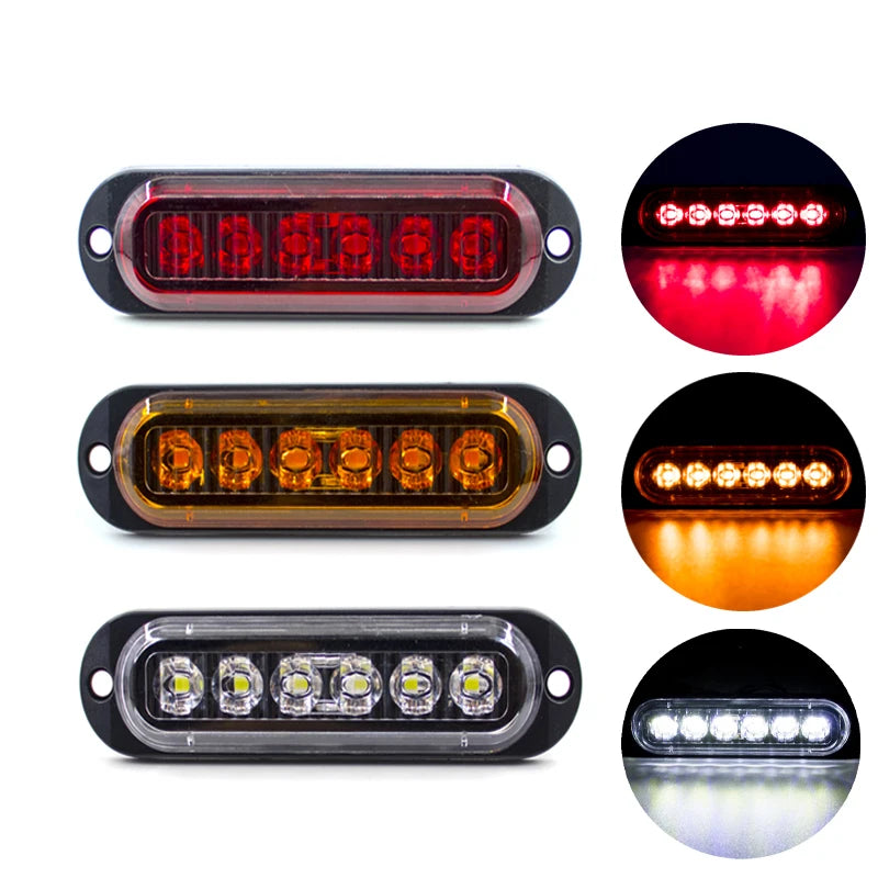 2pcs 4/6 LED 12V-24V Work Bar Light Driving Fog Light Off-Road SUV