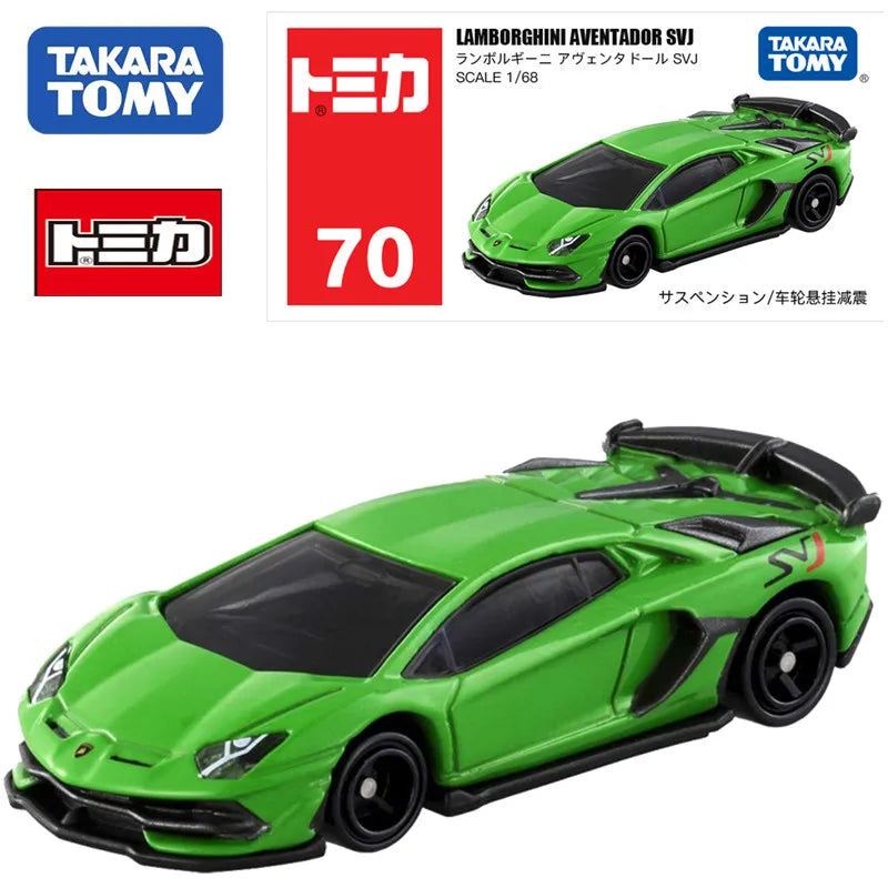 TAKARA TOMY Tomica NO.70 Lamborghini Aventador SVJ Sports Car Model