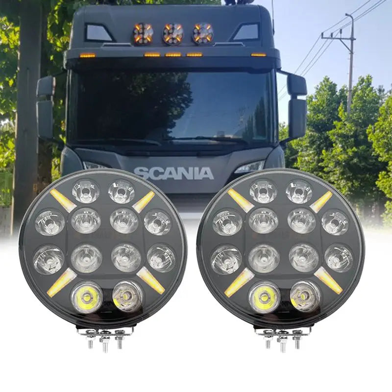 1PCS 9 Inch Round LED Light 120W Led Work Light for SUV ATV 4x4