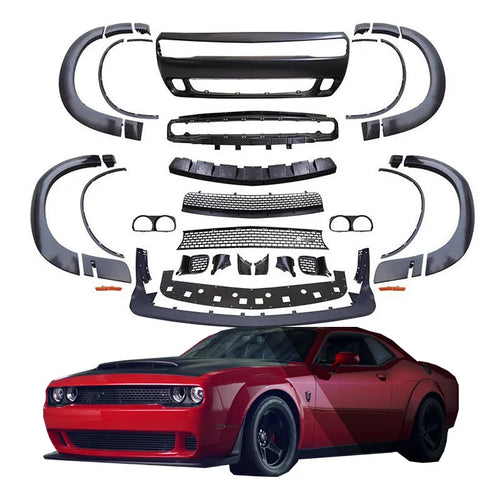 Widebody Kit Front Bumper for Dodge Challenger Hellcat With Wide Demon