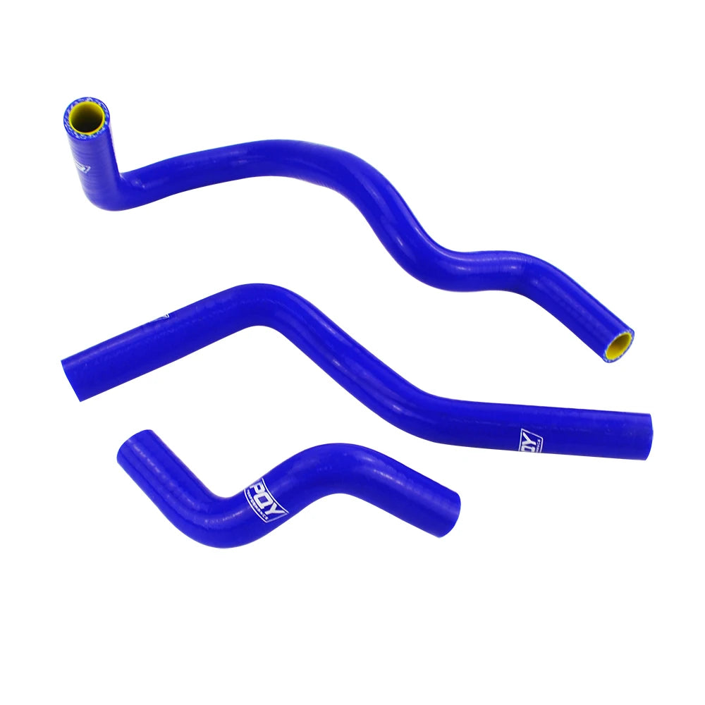 LIZHI- Blue & yellow  6PCS Silicone Radiator Hose kit With PQY Logo