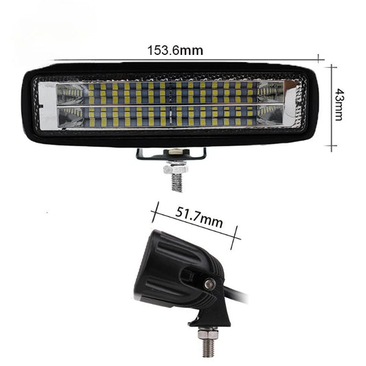 7-inch Car and Motorcycle Work Light Straight Shaped 84W Dual Row LED