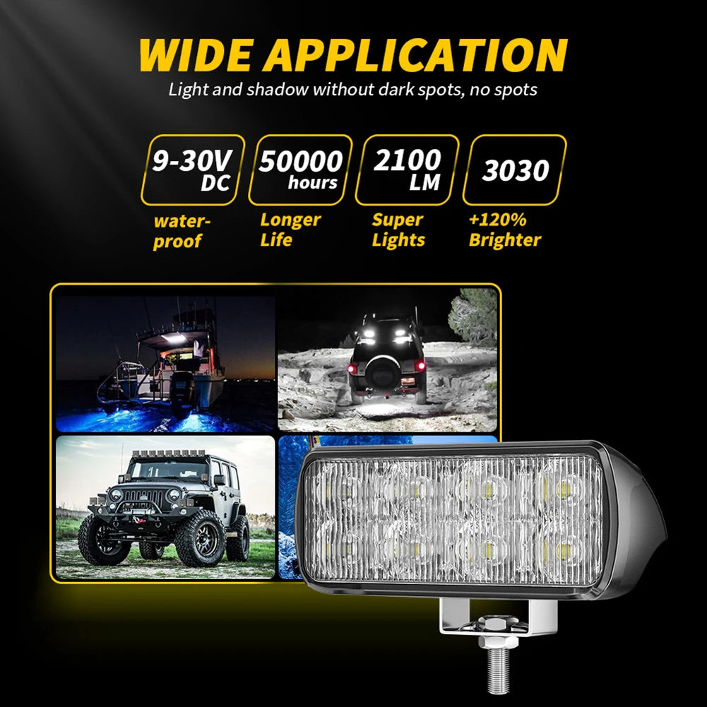 9-30V Led Work Light Bar Floodlight&Spotlighting 24W Work Light